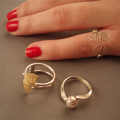 Ginkgo leaf rings