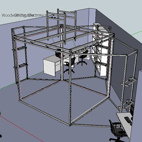 Virtual reality cave design
